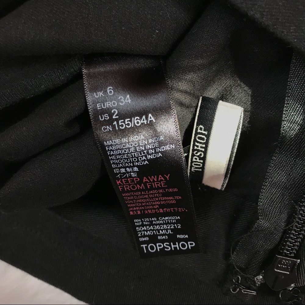 NWOT Topshop Denim Skirt - Picture 6 of 8